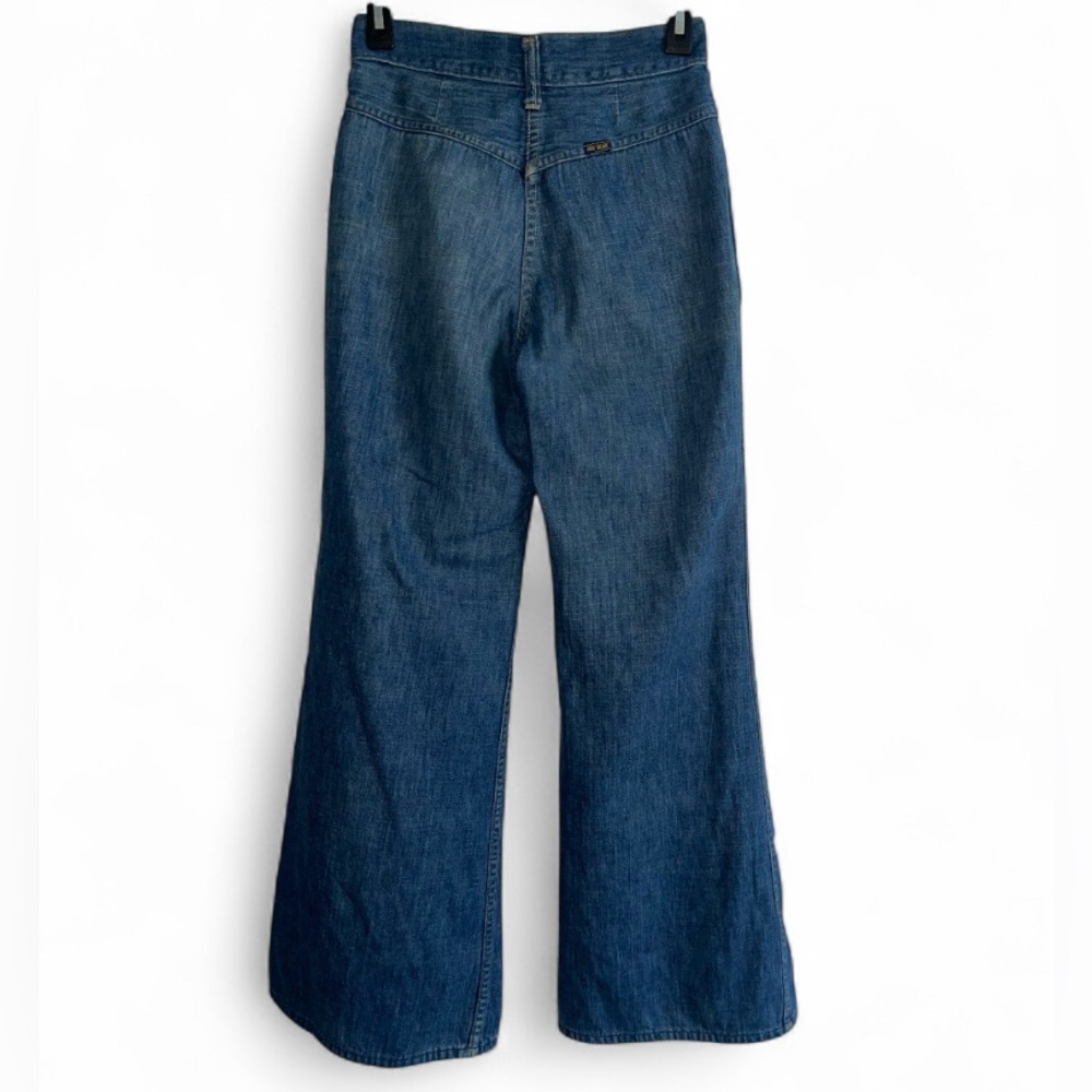 Vintage BIG YANK Women's Blue Wide-Leg Jeans - Picture 2 of 9